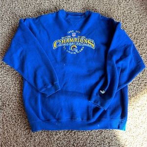 Vintage 1999 St. Louis Rams NFL Super Bowl Sweatshirt Puma